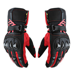Waterproof Carbon Fiber Riding Gloves for Motorcycle Outdoor Cycling