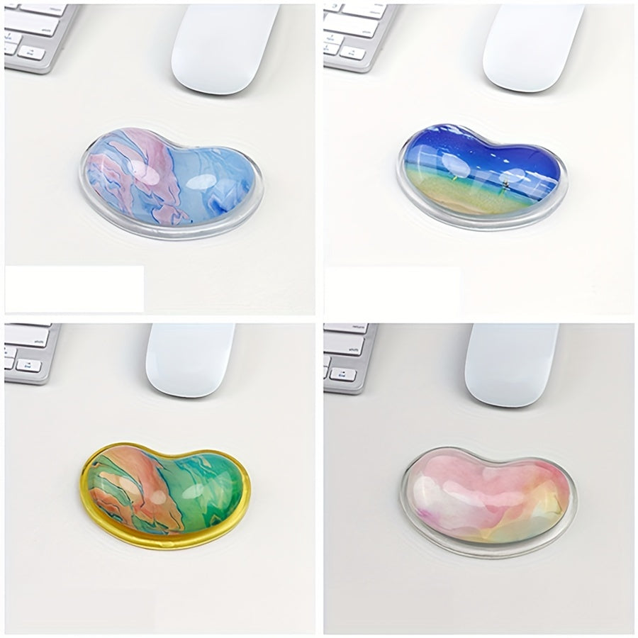 Heart Shaped Mouse Pad Wrist Rest Cartoon Silicone Hand Pillow