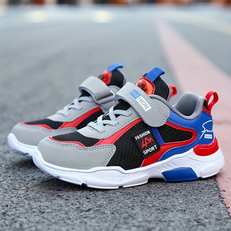 Boy's Chunky Colour Block Shoes Non Slip Soft Sole Sneakers