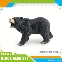 Realistic Wildlife Model Bear Moon Bear Static Desktop Decoration Toy