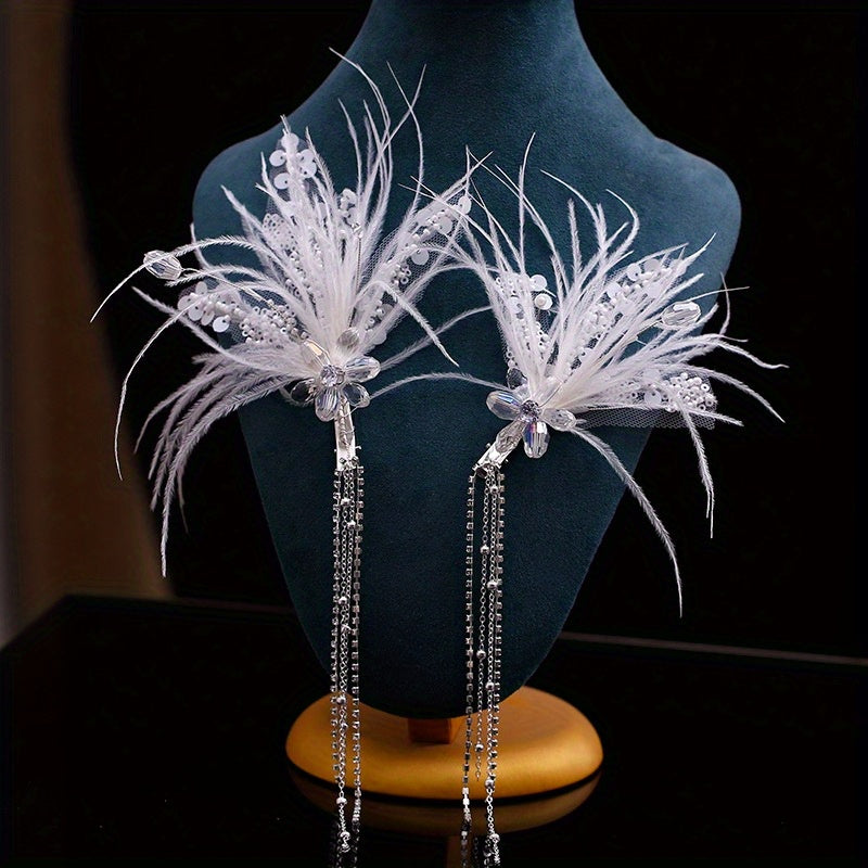 Rhinestone Fascinator Wedding Party Bridal Headpiece