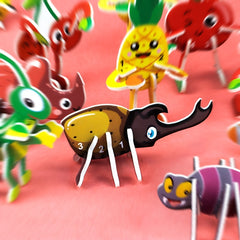 50pcs 3D Dinosaur Puzzle DIY Educational Toys for Parties & Graduations