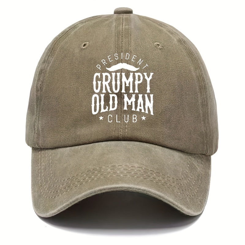 Vintage Distressed Letter Baseball Cap