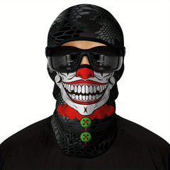 Ghost Skull Face Balaclava Windproof Anti UV for Halloween Cosplay