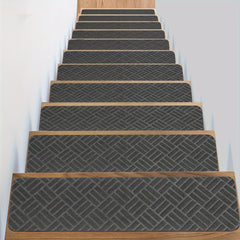 15pcs Stair Treads Carpet Peel And Stick Non Slip Safety Edging Stair Carpet