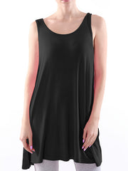 Solid Round Neck Tank Top