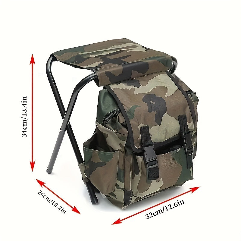 Camouflage Folding Backpack Chair for Outdoor Camping