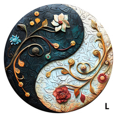 Yin Yang Floral Puzzle Decorative Art Painting
