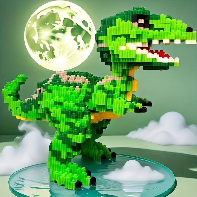 6295pcs Green Dinosaur Building Blocks Party Gift Set