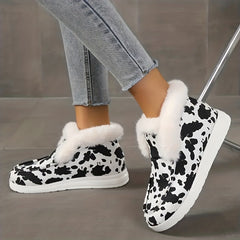 Fur Fleece Lined Snow Shoes Lightweight Non Slip Boat Shoes