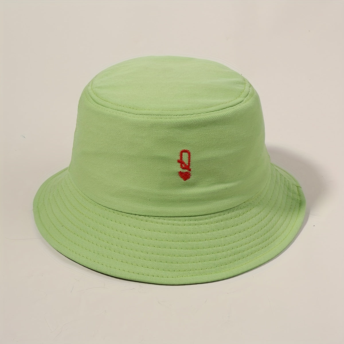 Green Bucket Hat Sunscreen Fisherman Cap for Women