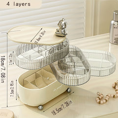 Rotating Desktop Jewelry Storage Box Display Box