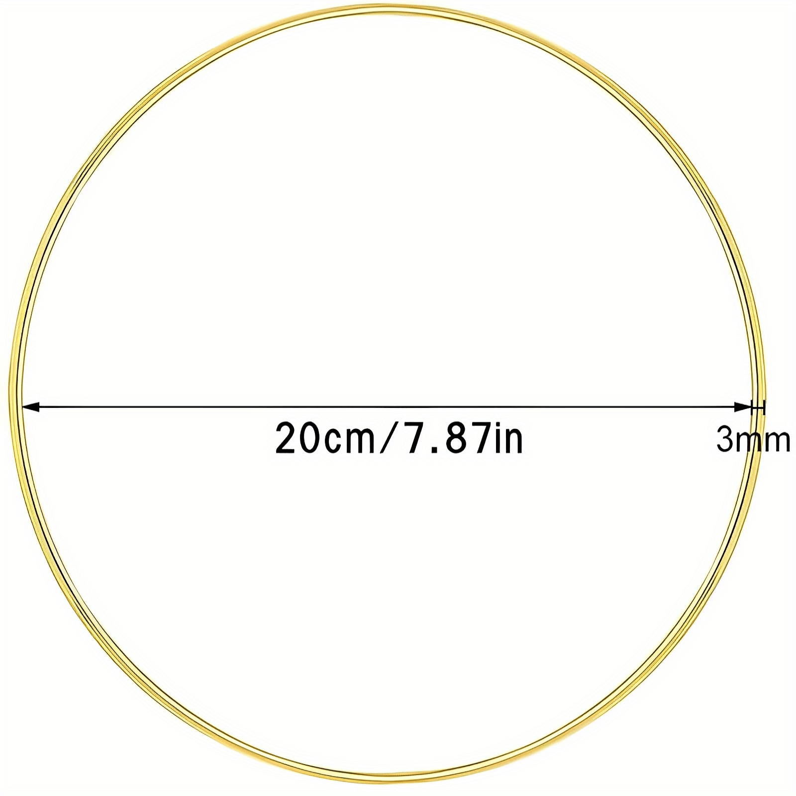Metal Flower Hoop Wreath for Wedding Decoration DIY Dream Catcher