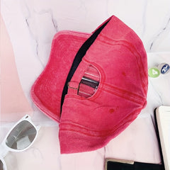 R Shaped Washed Baseball Cap Sun Hat for Men and Women