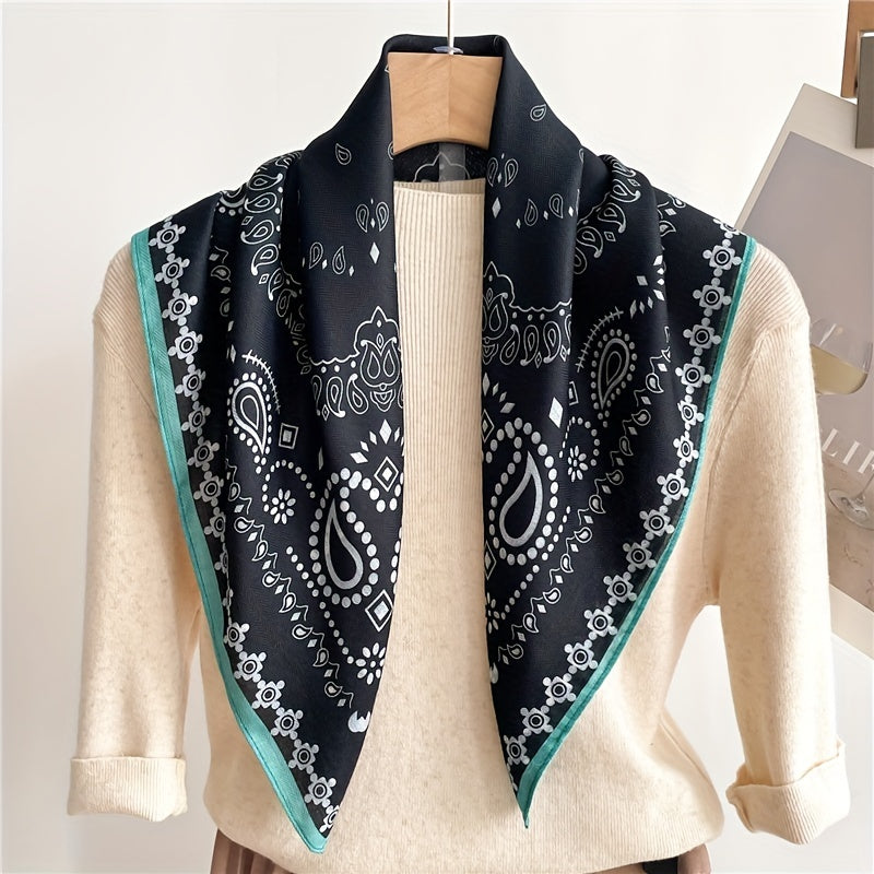 Paisley Print Bandana Shawl Casual Square Scarf Neckerchief Head Wrap