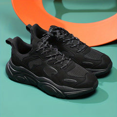 Men's Chunky Lace-Up Sneakers Athletic Shoes Breathable & Wear-Resistant