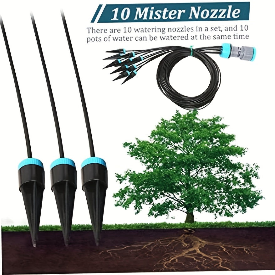 Plant Drip Grow Kit 10 Head Drip Irrigation System Set Water Seeper Automatic