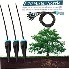 Plant Drip Grow Kit 10 Head Drip Irrigation System Set Water Seeper Automatic