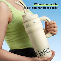 1300ml Stainless Steel Water Bottle with Straw