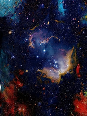 Men's Starry Sky Graphic Novel Shirt Comfy Tee for Outdoors