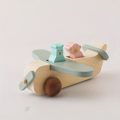 Wooden Airplane Toy for Kids - Develop Hands-On Ability