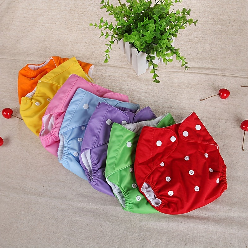 1pc Baby Reusable Pocket Nappy Cloth Diaper Random Style