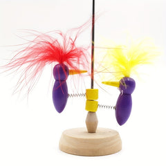 Nodding Woodpecker Creative Toy Climbing Tree DIY Graffiti Wooden Toy
