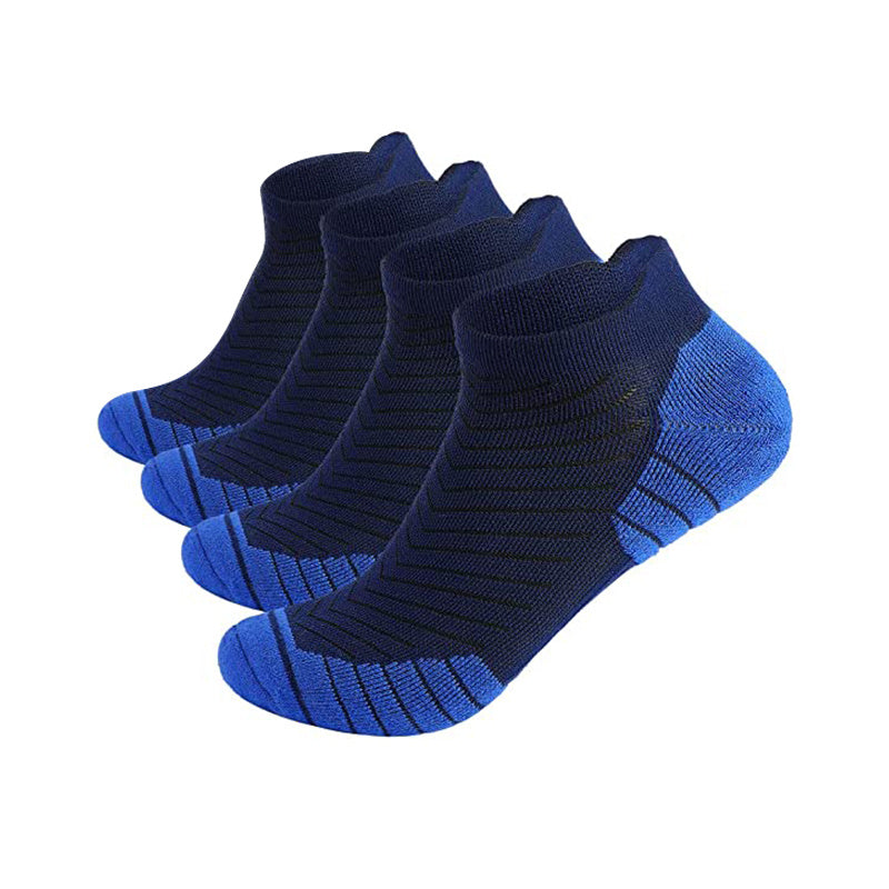 Breathable Men's Running Ankle Socks 4-Pack Moisture Wicking Comfort