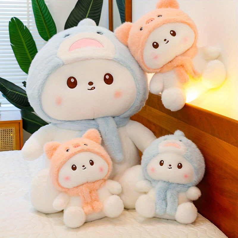 Adorable Pink Piggy Shark Plush Dolls for Living Room Decor