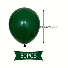 50 Dark Green Balloons 10 Inch Party Balloon Garland Holiday Birthday Supplies