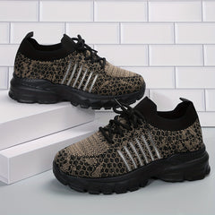 Women's Mesh Lace-up Road Running Shoes Lightweight Breathable Comfortable