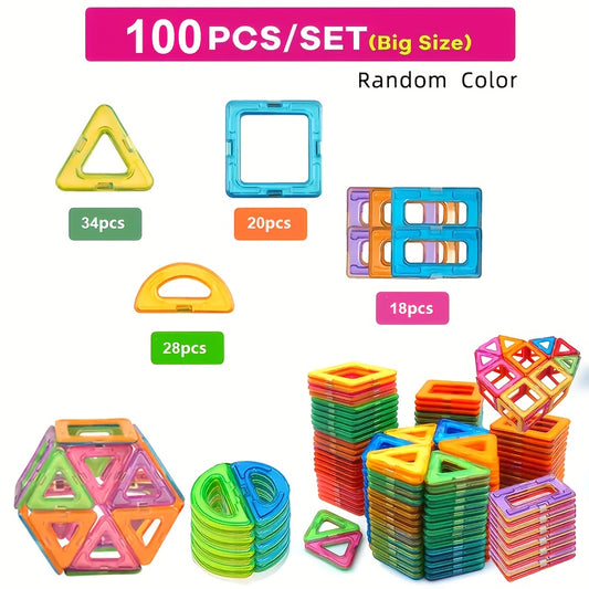 Multicolor Magnetic Building Blocks Set