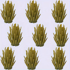9pcs Building Block Farm Grass Shrub Plant Garden Ranch Fence Scene Play
