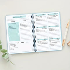 2pcs A5 Planner Daily Weekly Time Planner Notepad 52 Sheets 104 Pages