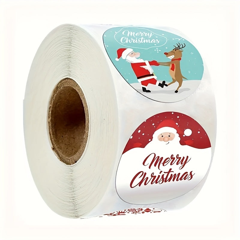 Christmas Sticker Set for Baking, Sealing & Wrapping, 500pcs