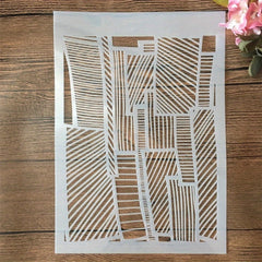 1pc Plaid Template for DIY Painting