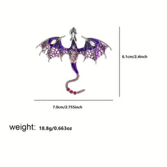 Enamel Fly Dragon Brooch Party Favor Birthday For Women
