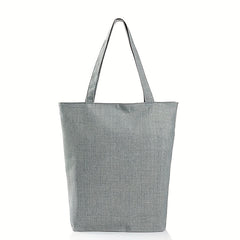 Owl Print Canvas Tote Bag Lightweight Reusable Shopping Shoulder
