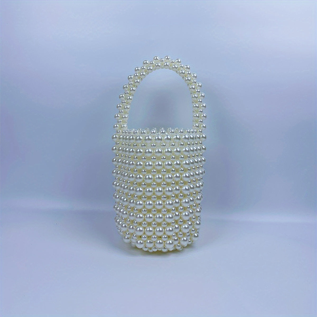 Mini Beaded Bucket Bag Handbag for Wedding Party Prom