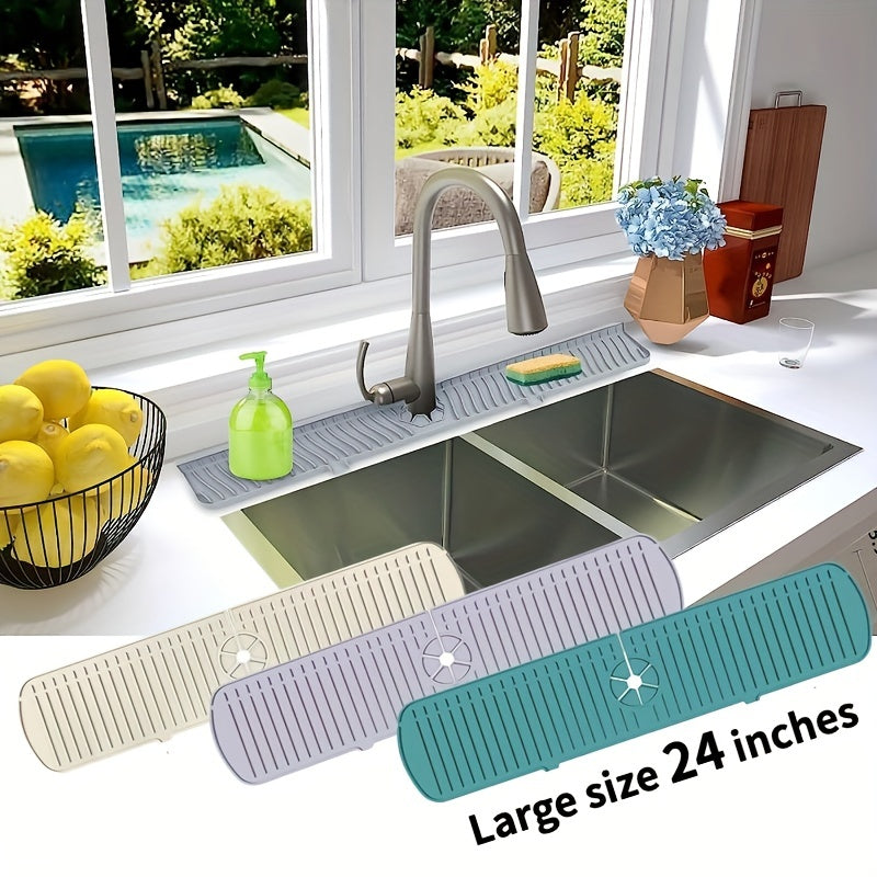 Silicone Table Mat Faucet Sink Splash Guard Kitchen Water Catcher Cover