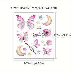 Red Dream Wings Butterfly Eye Stickers for Proms & Parties