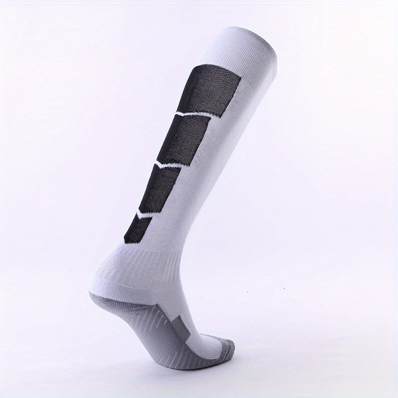 Compression Soccer Socks High Tube Block Socks