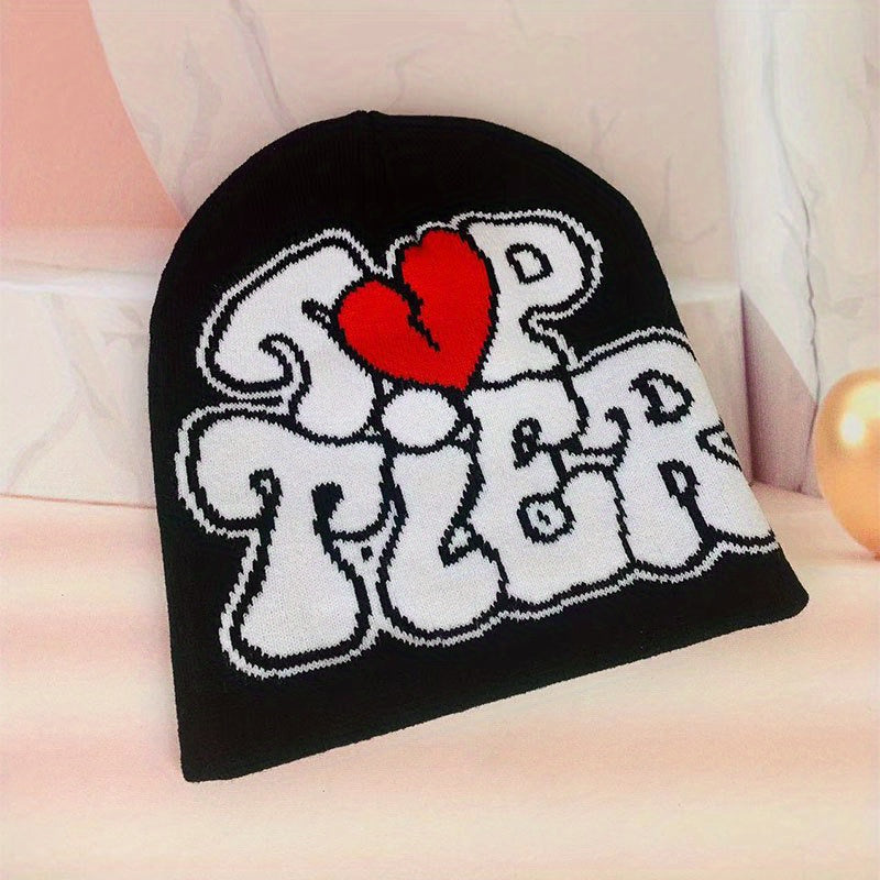 Gothic Ear Protection Sport Knit Beanie Hat Autumn Winter Warm Ski Cold Hat