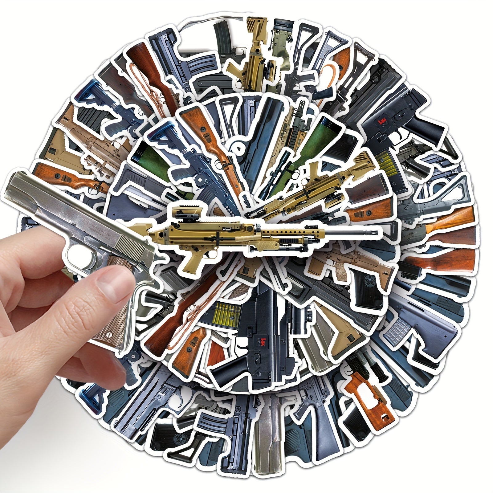 50pcs Military Graffiti Stickers DIY Waterproof Stickers