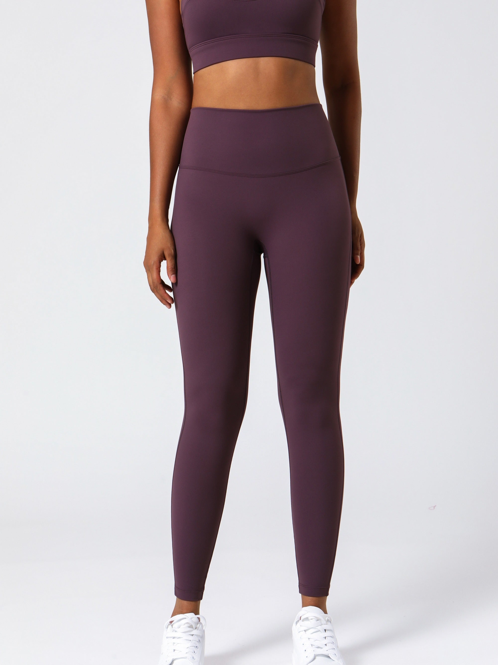 High Waist Wide Waistband Sports Pants Butt Lifting Leggings