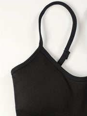 Tummy Control Yoga Jumpsuit Spaghetti Straps Butt Lifting Bodysuit