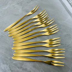 12pcs Stainless Steel Fruit and Salad Forks for Parties Weddings Restaurants