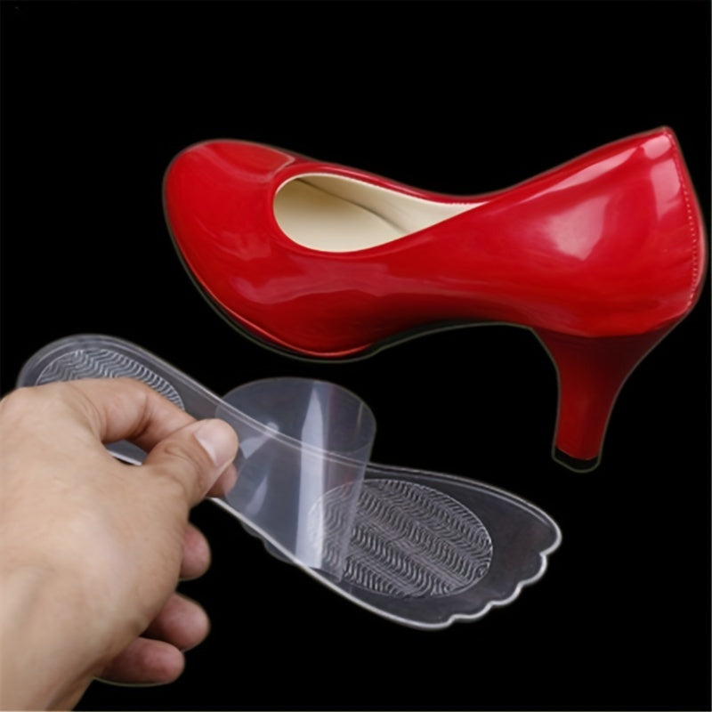 Transparent Silicone Pads for High Heels, Non-slip and Shock-absorbing