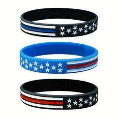 American Flag Silicone Sports Bracelet - Patriot Gift