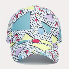 Geometric Pattern Graffiti Baseball Cap Outdoor Travel Sun Protection Hat